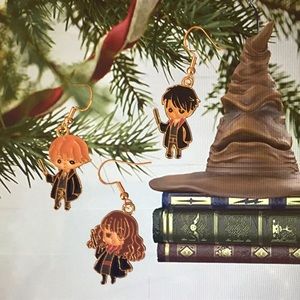 🍏50% OFF/3+...Trio Set of Harry Potter Dangle Earrings